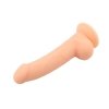 Elastyczny penis dildo na przyssawce 21,5 cm